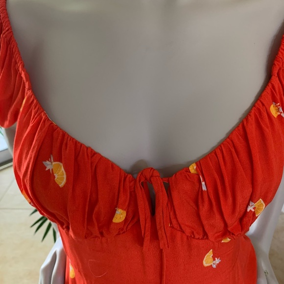 Astr The Label Nancy Dress - Atomic Orange - Picture 9 of 16